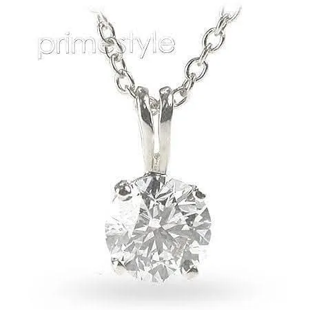 0.35-1.50 CT Round Cut Diamonds - Solitaire Pendant