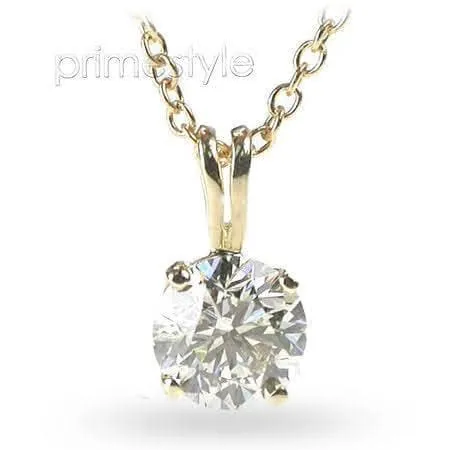 0.35-1.50 CT Round Cut Diamonds - Solitaire Pendant