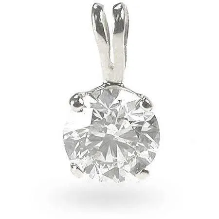 0.35-1.50 CT Round Cut Diamonds - Solitaire Pendant