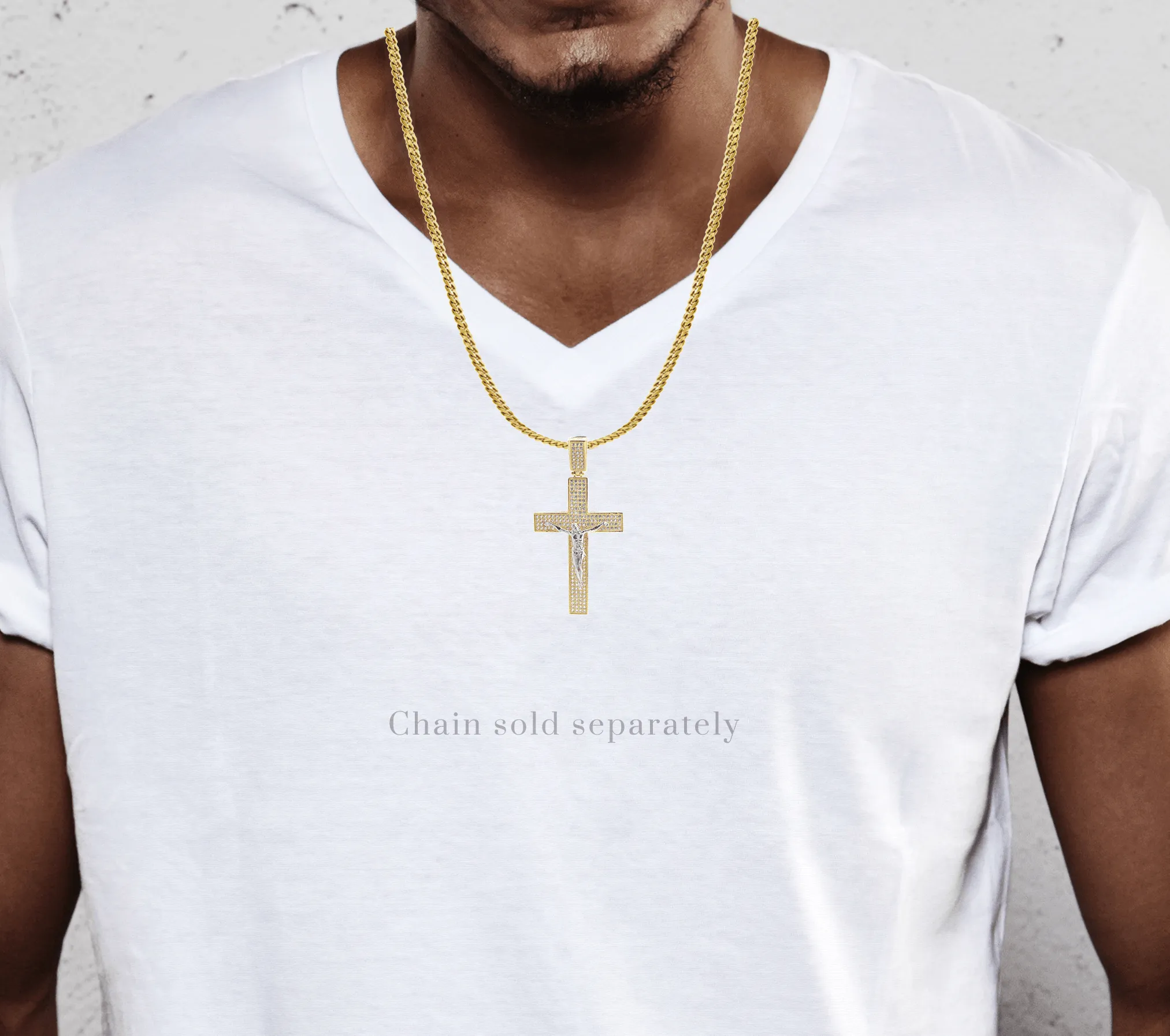 10K Gold Cross / Crucifix Pendant  |  7 Grams