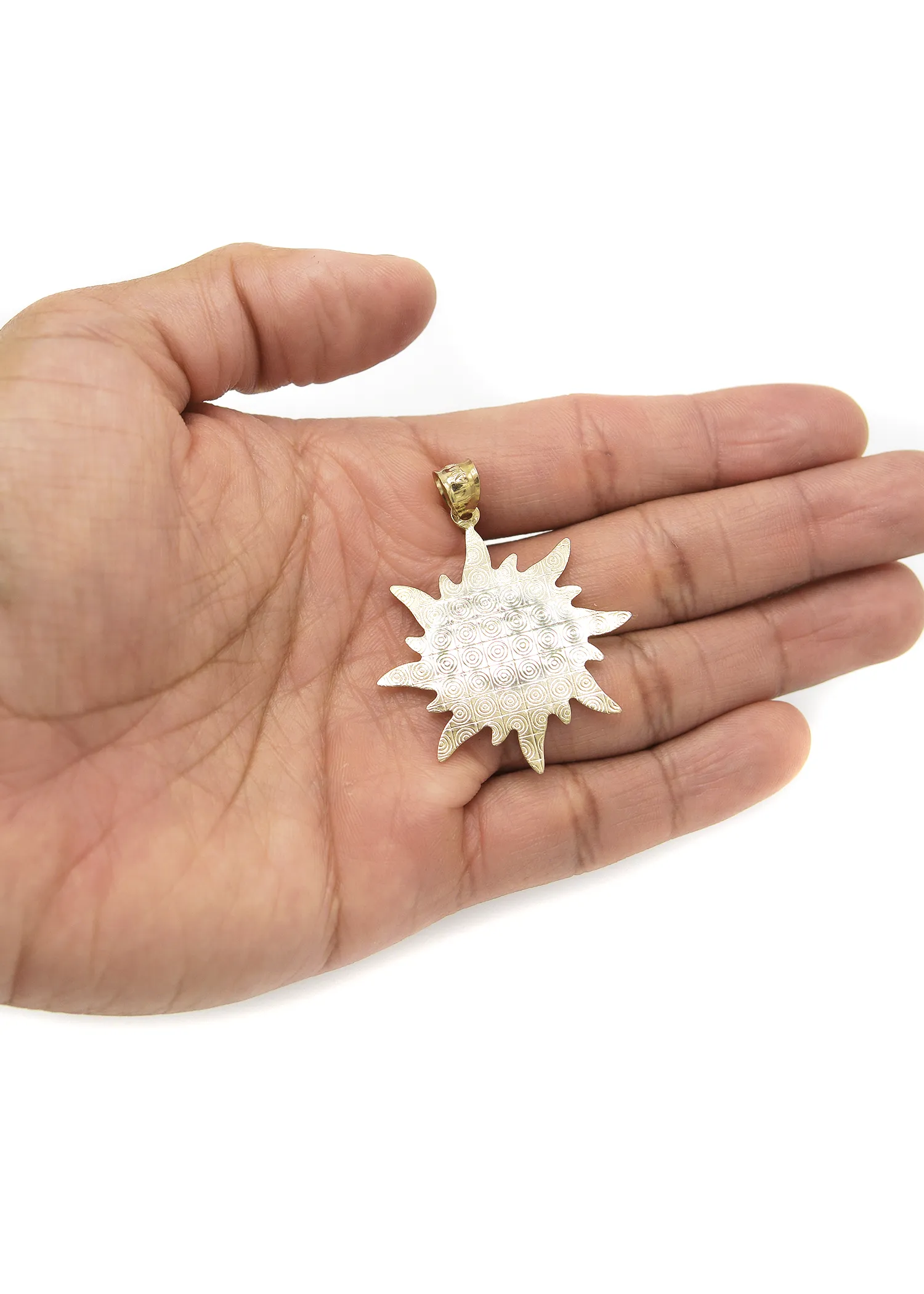 10K Gold Sun Pendant | 4.3 Grams