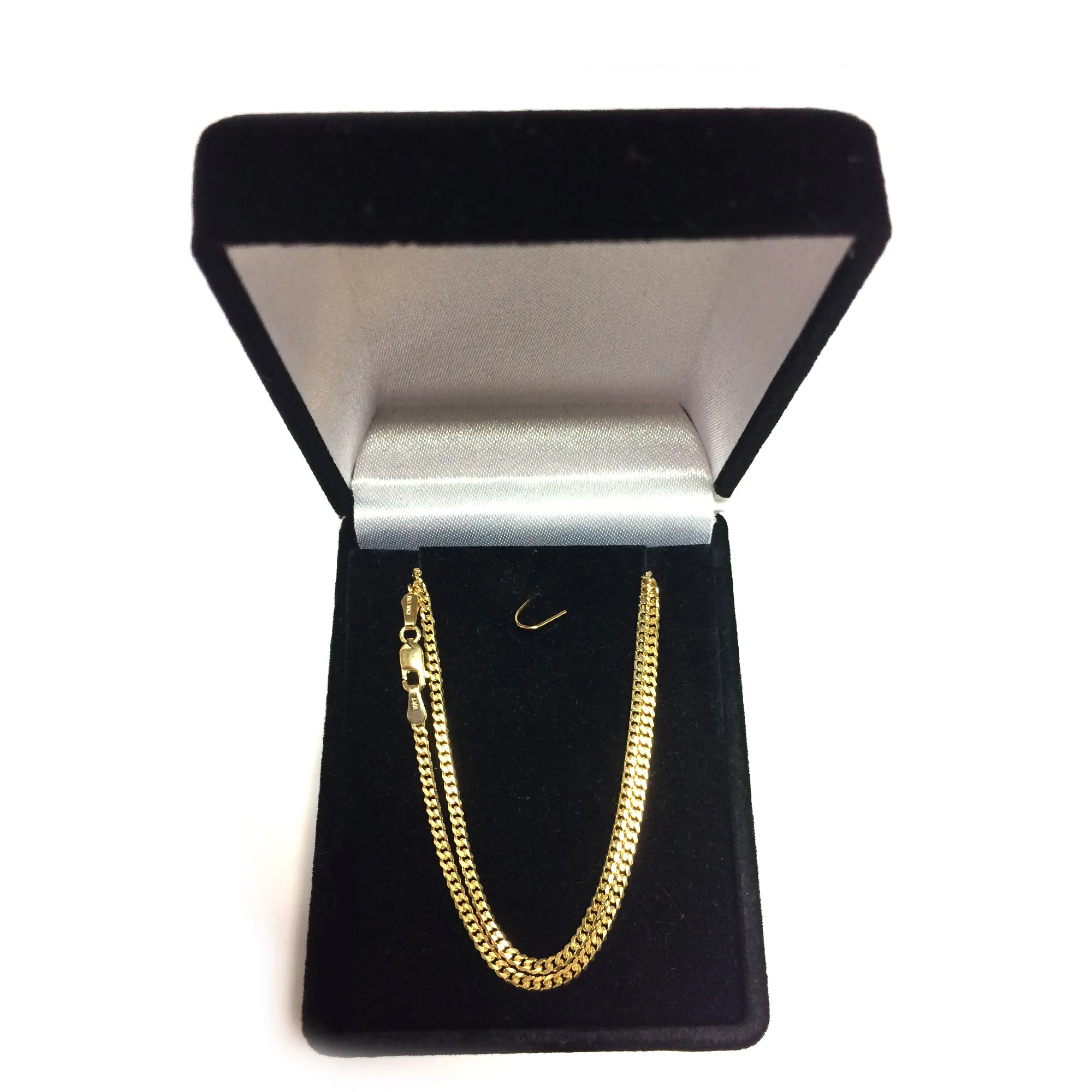 10k Yellow Gold Gourmette Chain Necklace, 2.0mm