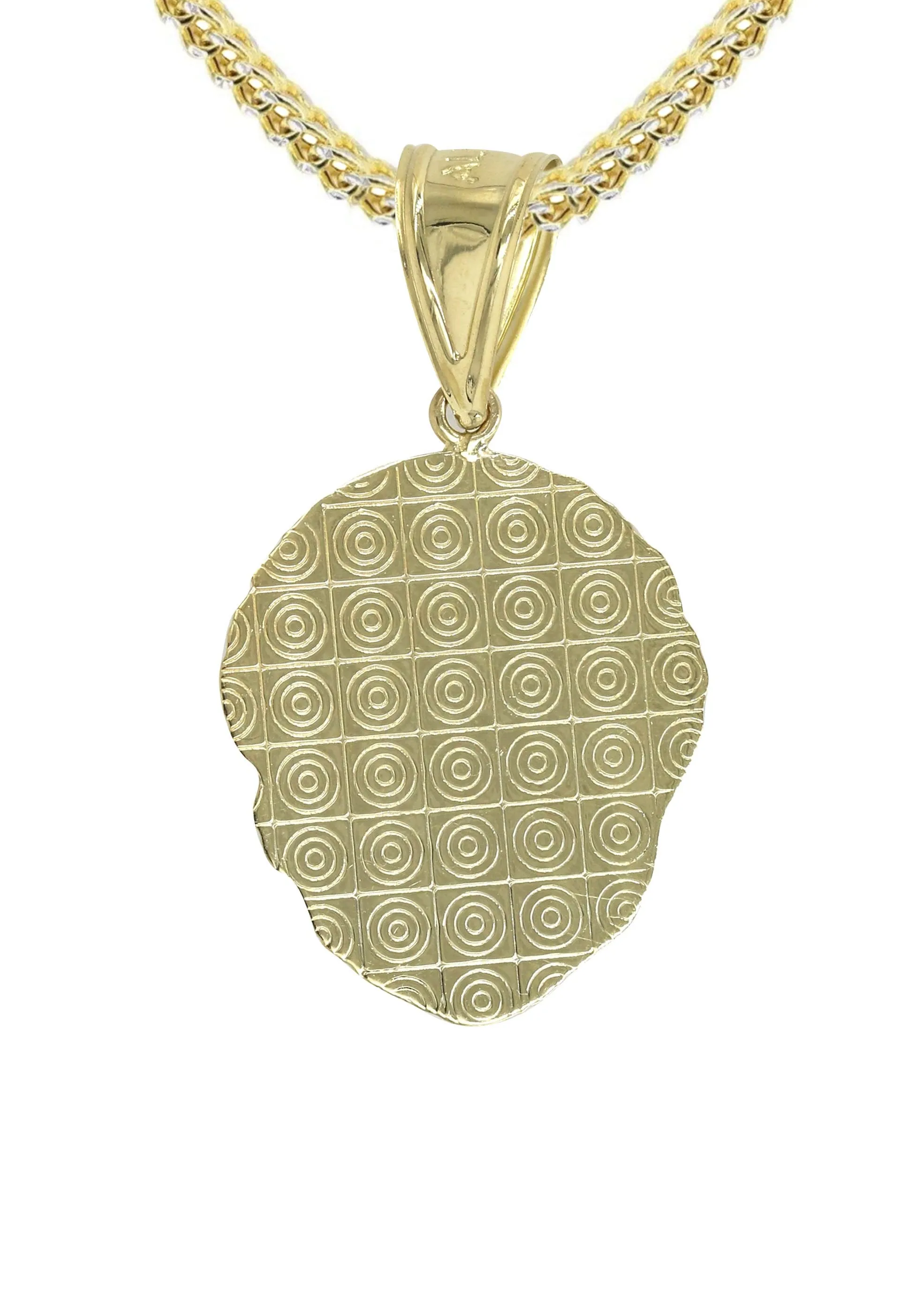 10K Yellow Gold Lion Head Necklace | Appx 13.6 Grams