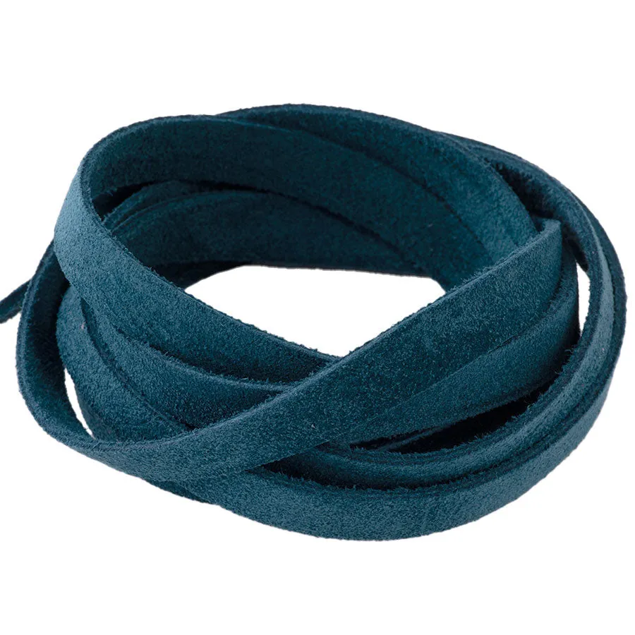 10mm Mediterranean Suede Leather - Dark Teal