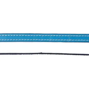 10mm Turquoise Stitched Flat Leather