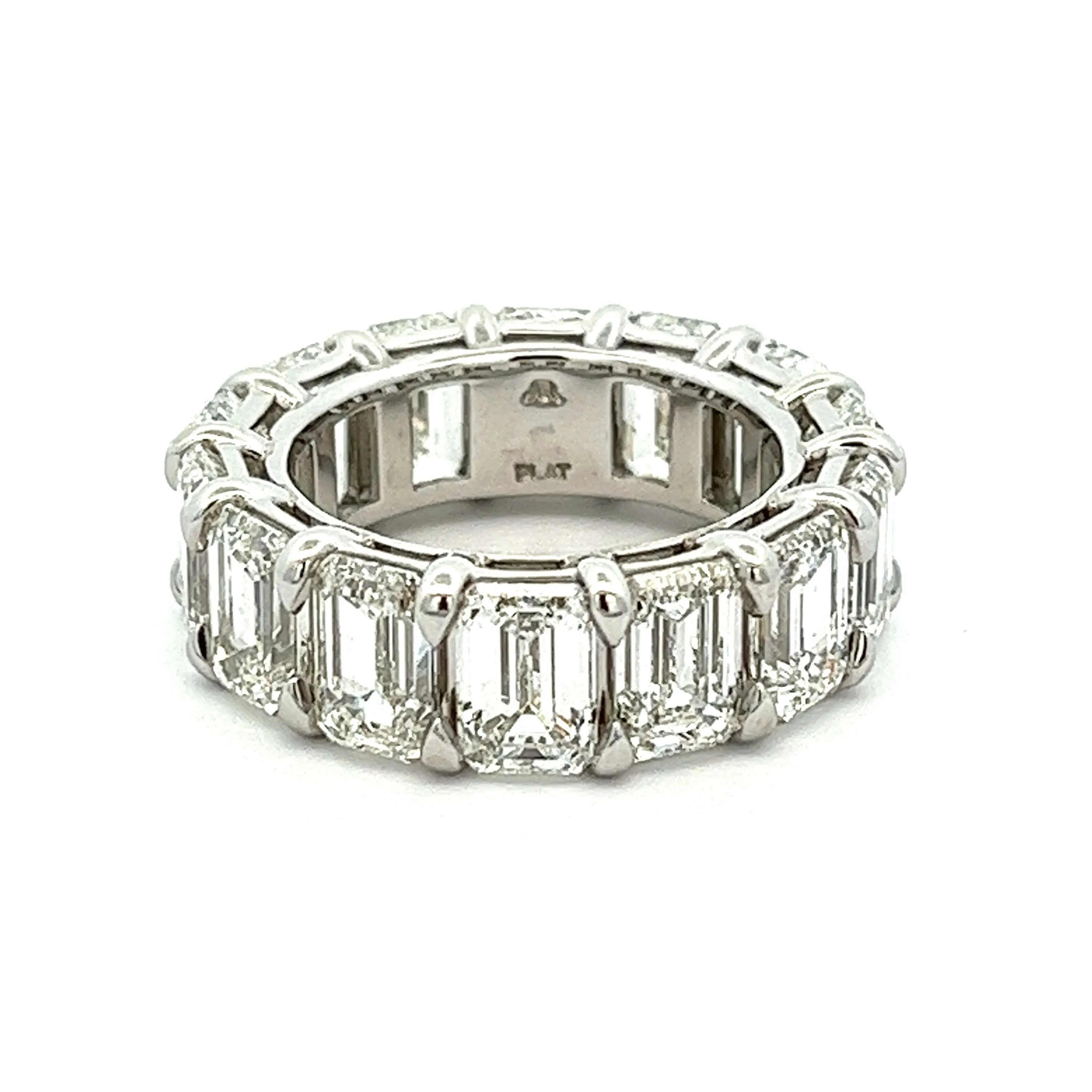 14.04ct Emerald Cut Diamond Eternity Ring