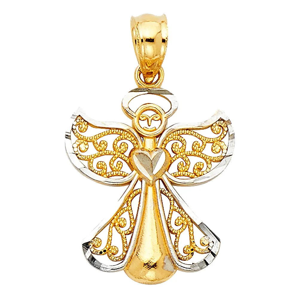 14K ANGEL PENDANT