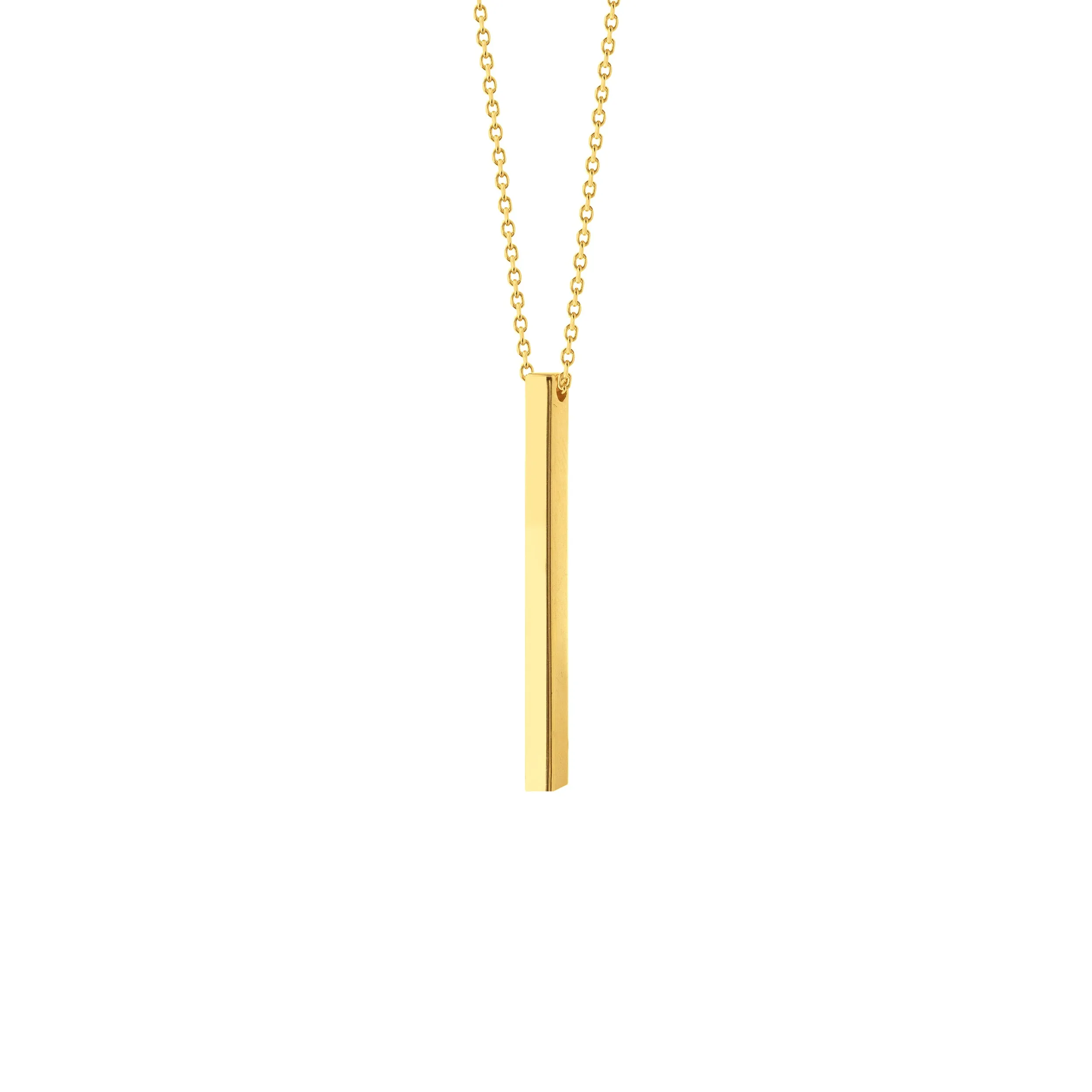 14k Yellow Gold Stick Pendant