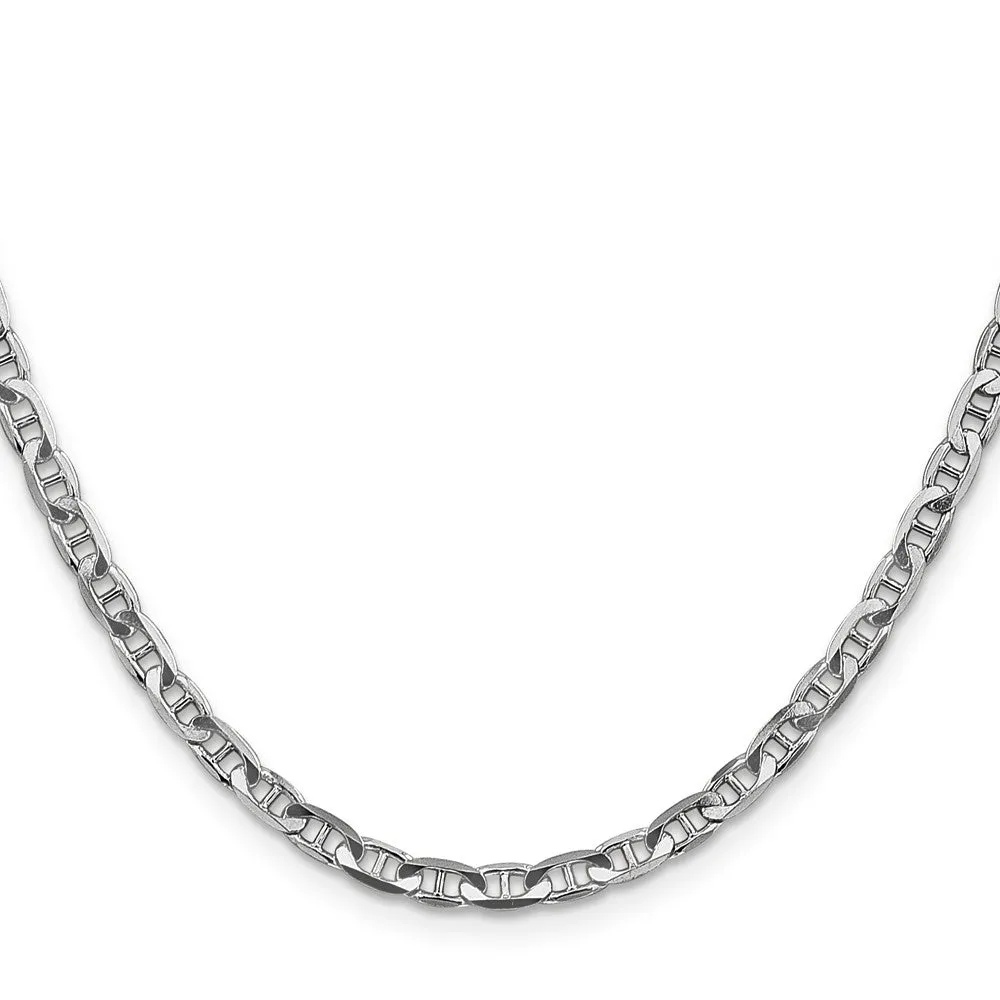 14KT White Gold 20-inch 3.75MM Anchor Link Chain