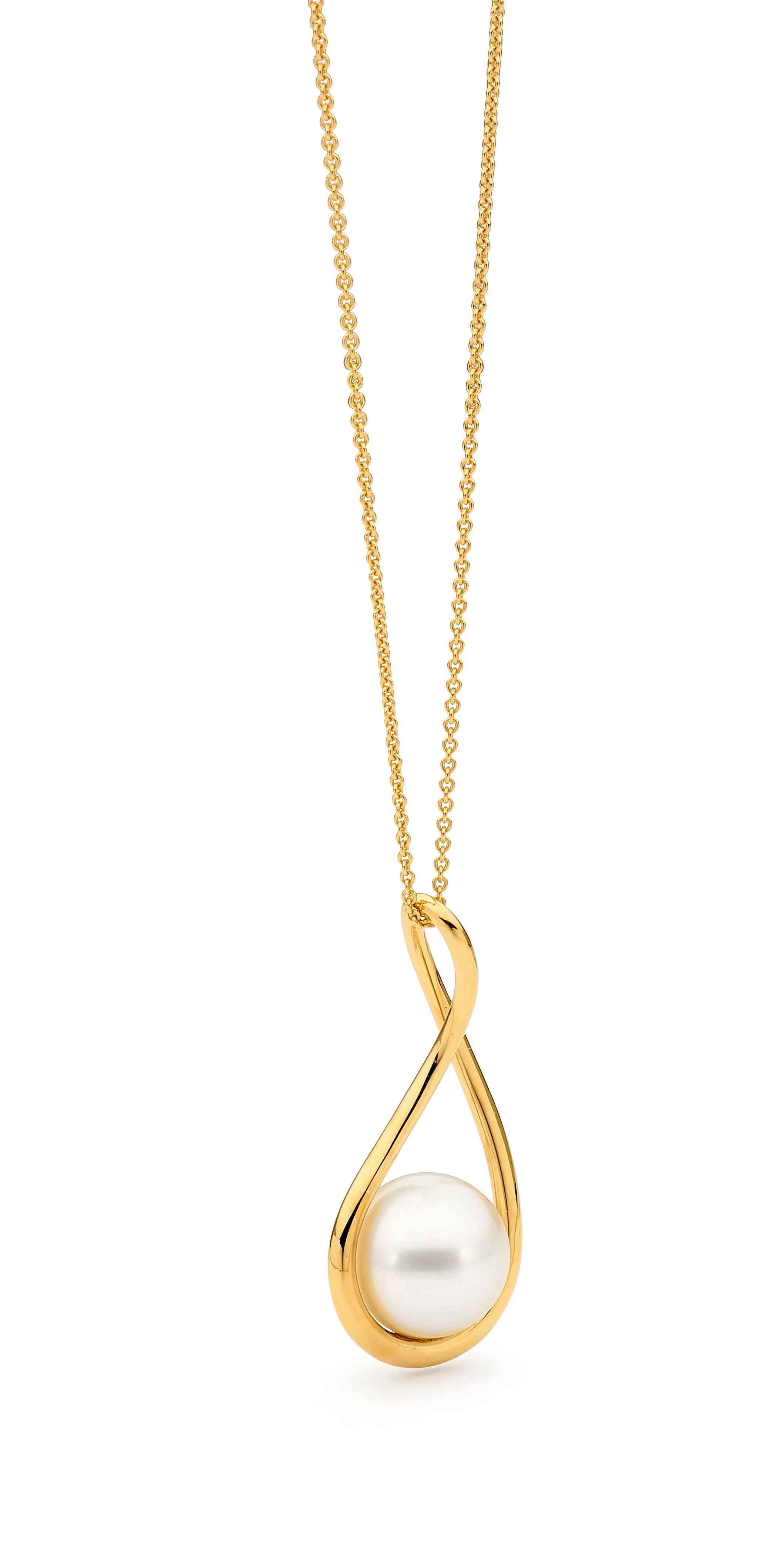 18ct Gold Free-Flow Australian Pearl Pendant