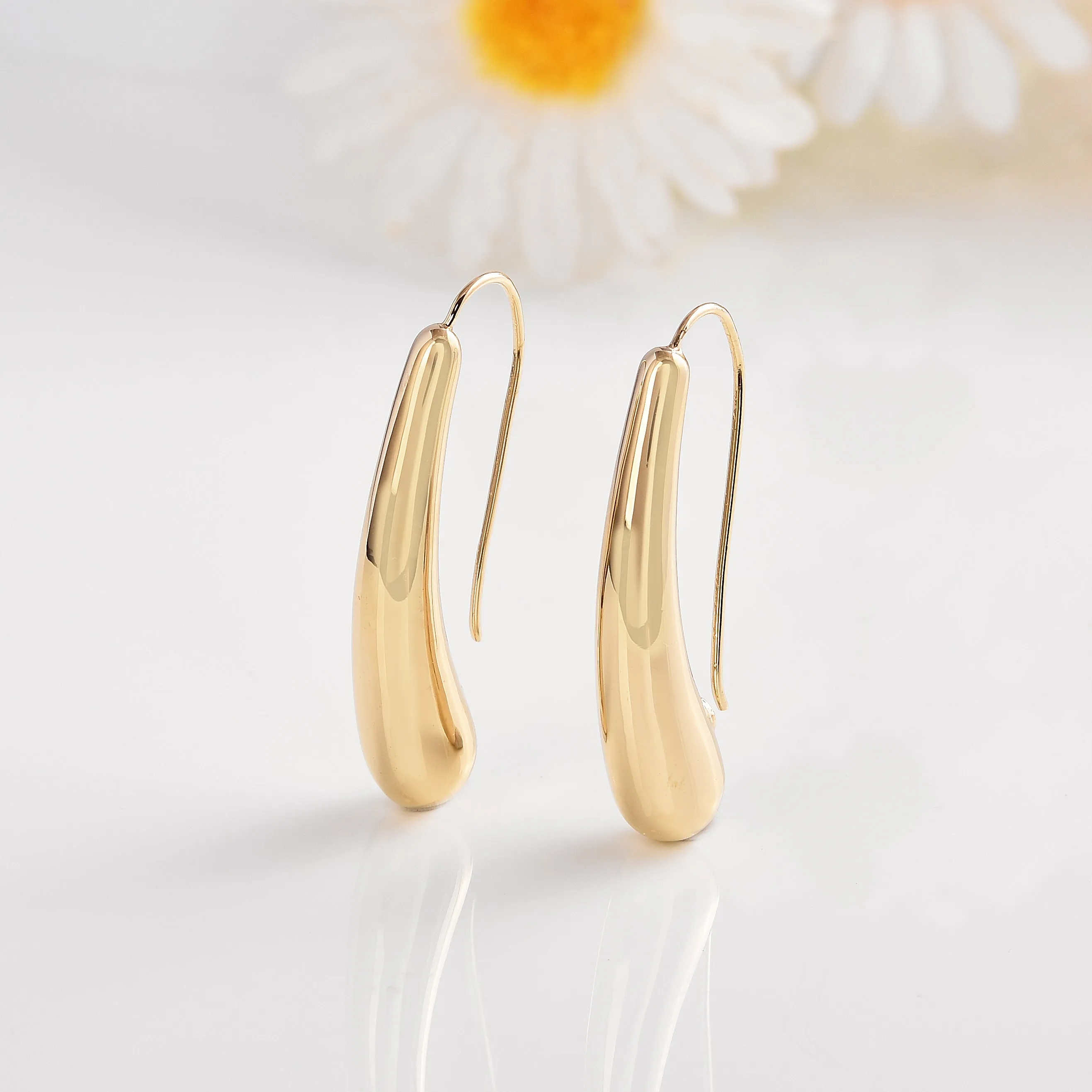 18K Gold Vermeil Drop Earrings