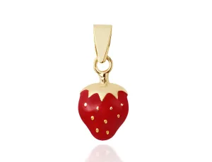 18K Very Berry Strawberry Pendant <br> Gemberry Collection