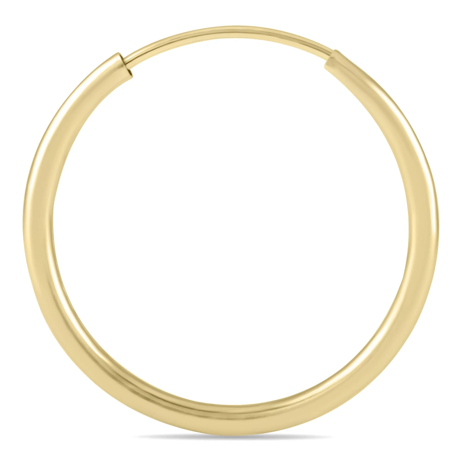 18Mm Endless Hoop Earring 14K Yellow Gold