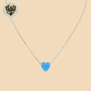 (2-66017-2) 925 Sterling Silver - 1mm Heart Necklace - 18