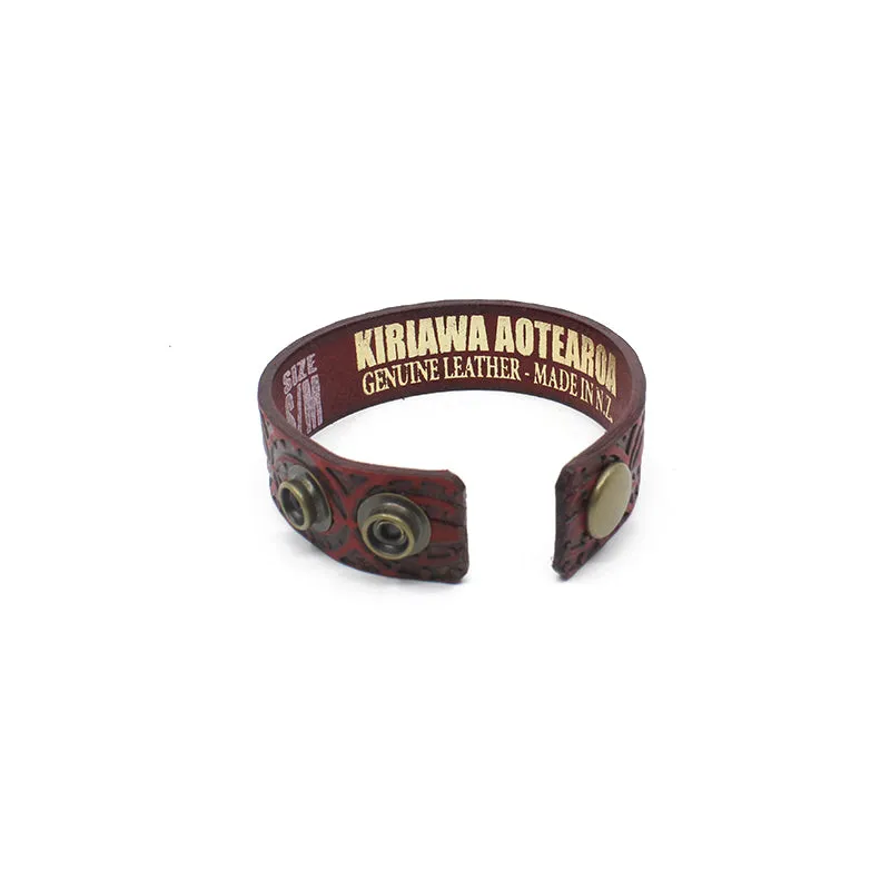 25mm Leather Wristband- Size S/M | by Darin Gordine