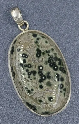 925 Sterling Silver Pop Jasper Pendant