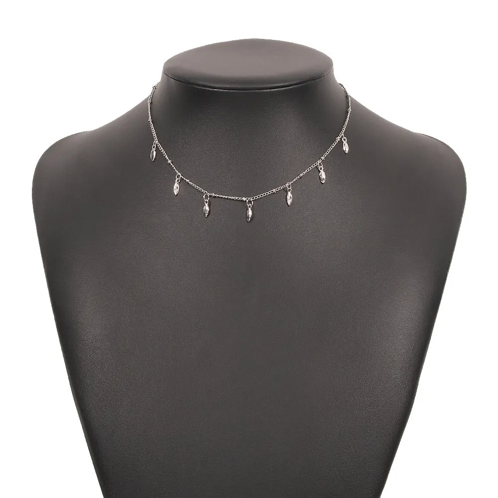 Alloy Retro Thin Chain New Necklace Women