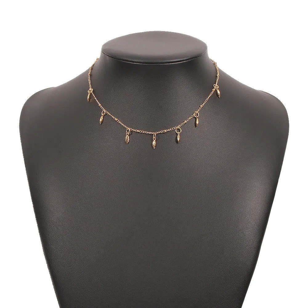 Alloy Retro Thin Chain New Necklace Women