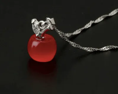 AN APPLE A DAY... NECKLACE