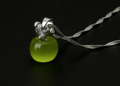 AN APPLE A DAY... NECKLACE