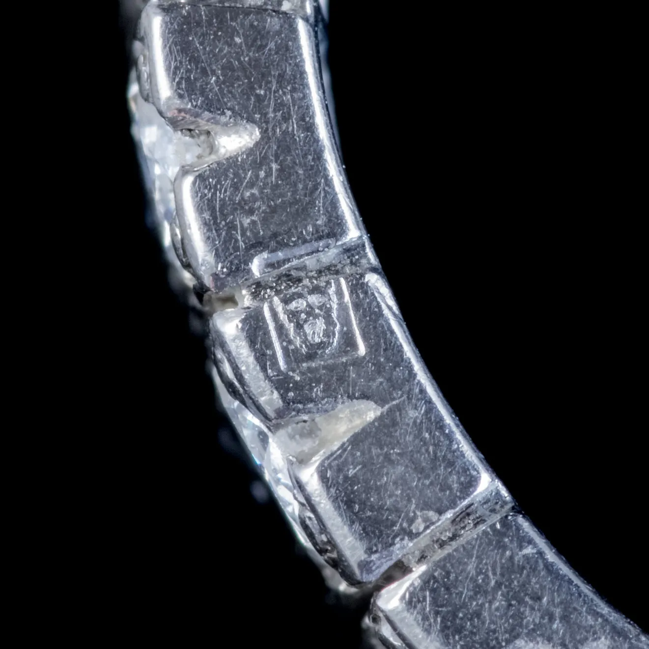 Antique Art Deco French Diamond Full Eternity Ring Platinum 3.5Ct Of Diamond Circa 1920