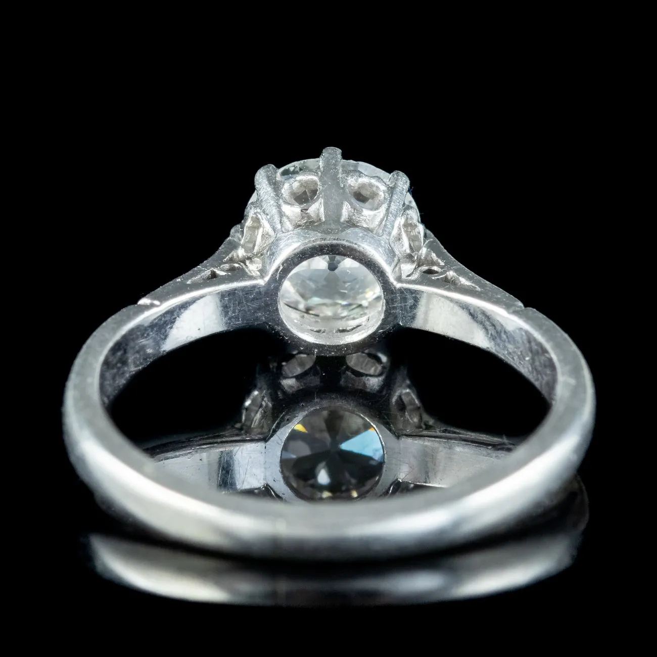 Antique Edwardian Diamond Solitaire Ring 1.2ct Diamond