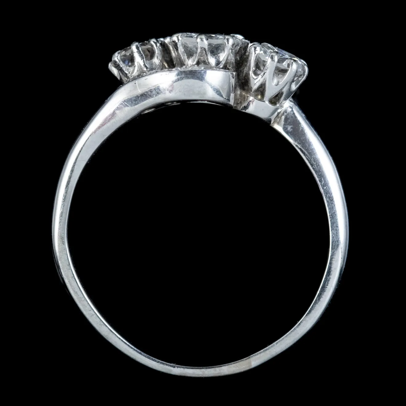 Antique Edwardian Diamond Trilogy Twist Ring Circa 1910