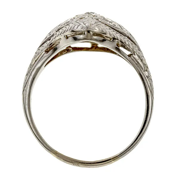 Art Deco Filigree Diamond Ring