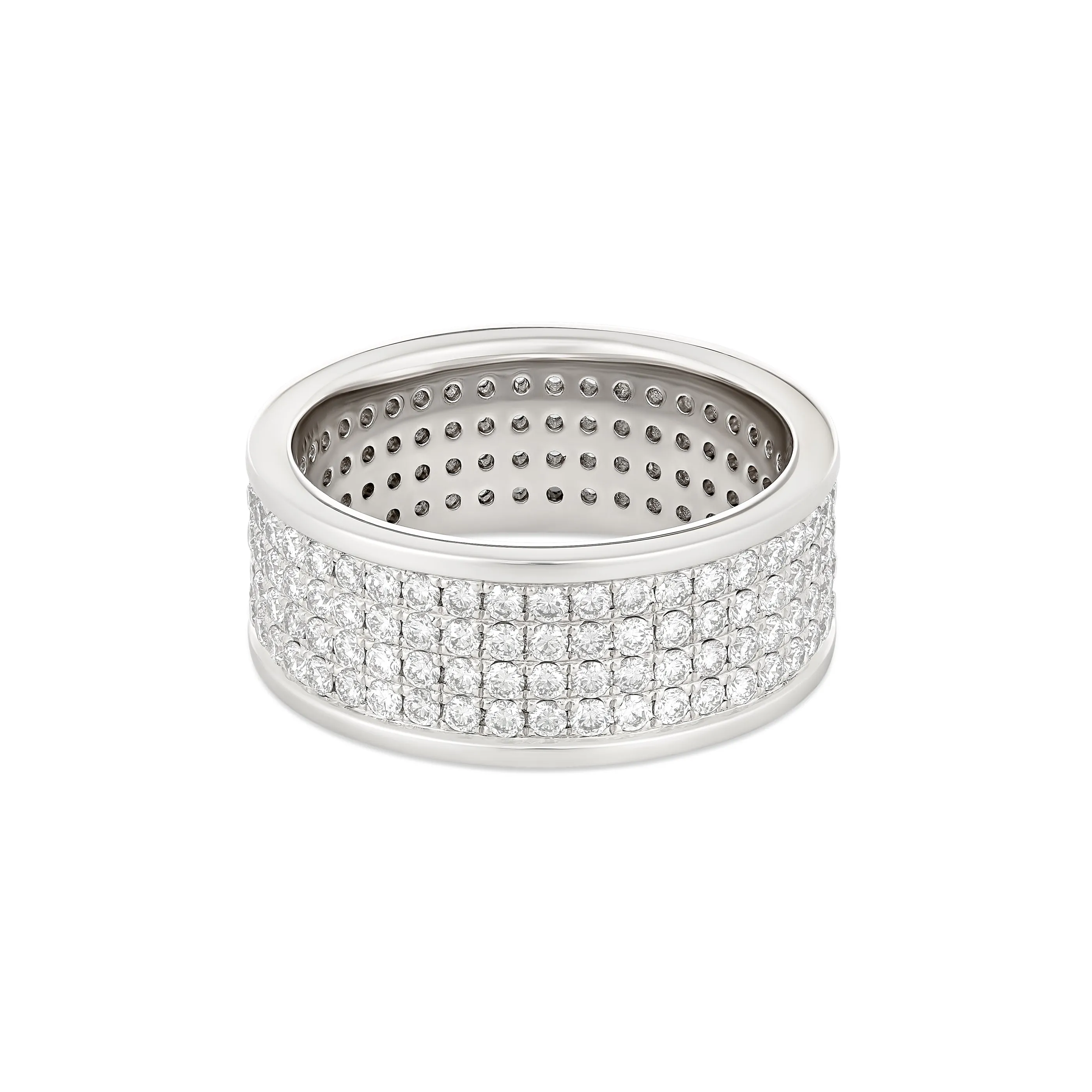 Artisan Boston Four Row Men's Diamond Ring | Platinum