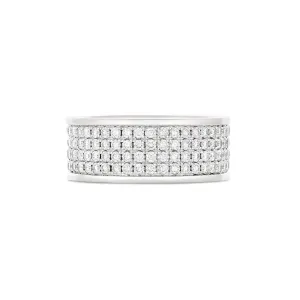 Artisan Boston Four Row Men's Diamond Ring | Platinum