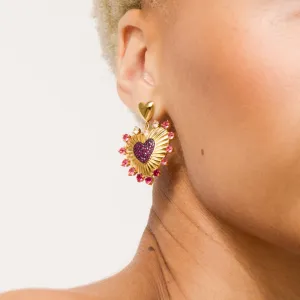 Aura Heart Earrings