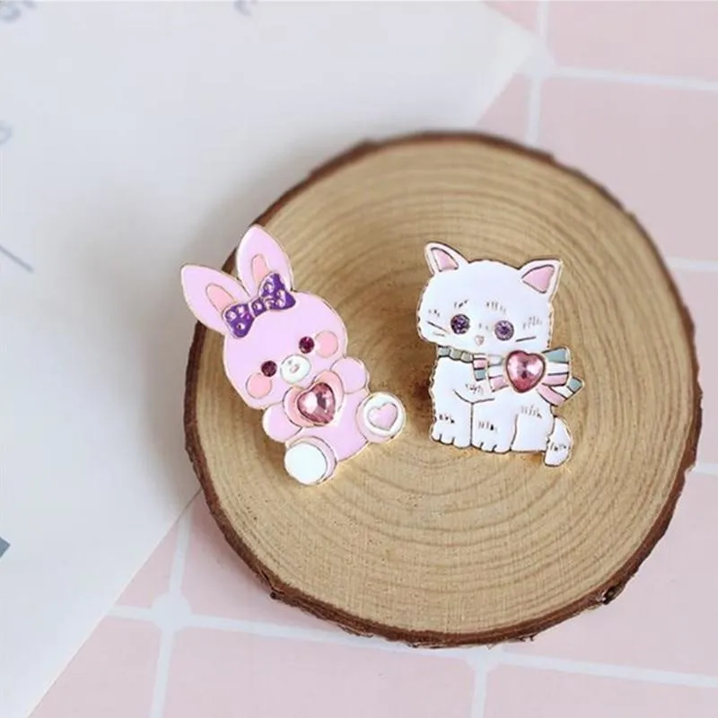 Baby Bun Jewelled Enamel Pin