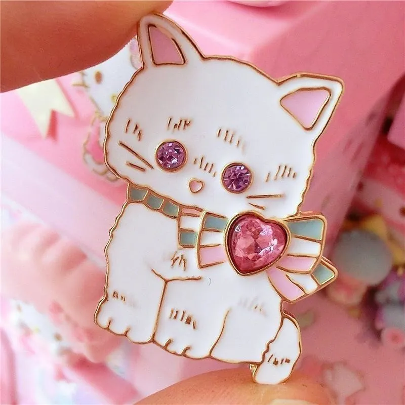 Baby Bun Jewelled Enamel Pin