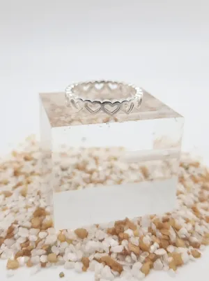 Bambu Silver Circle of Love Ring _R10023-1950