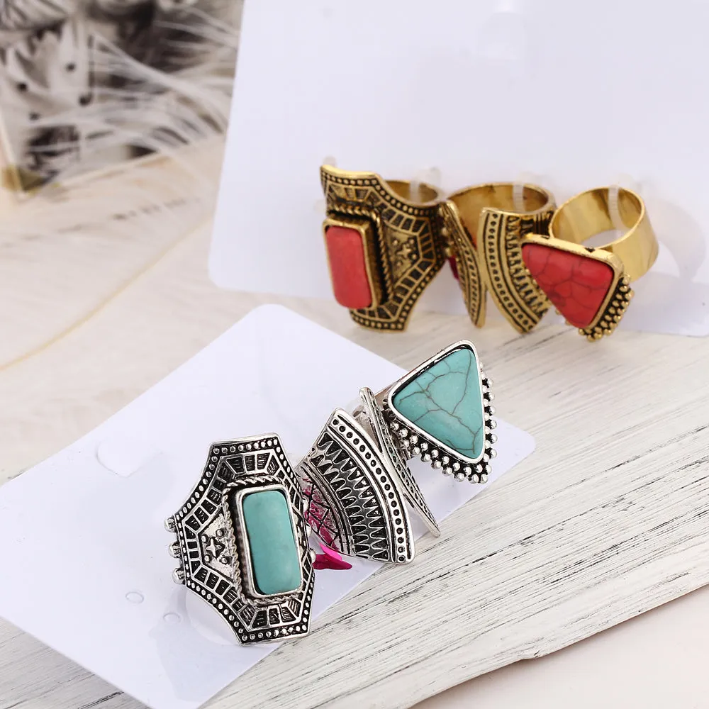 Boho Stone Vintage Ring