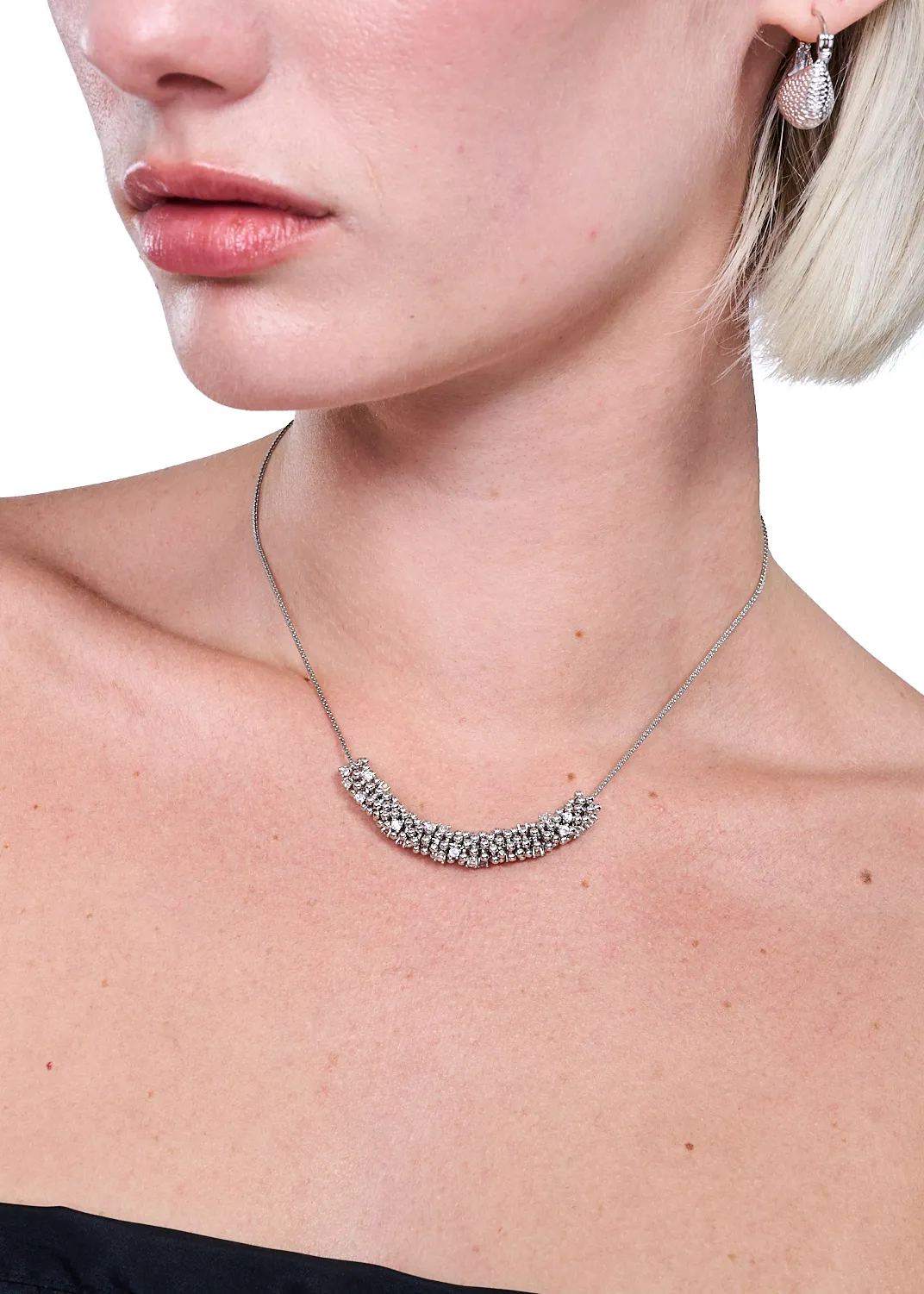 boonee alus Silver Necklace with Beads