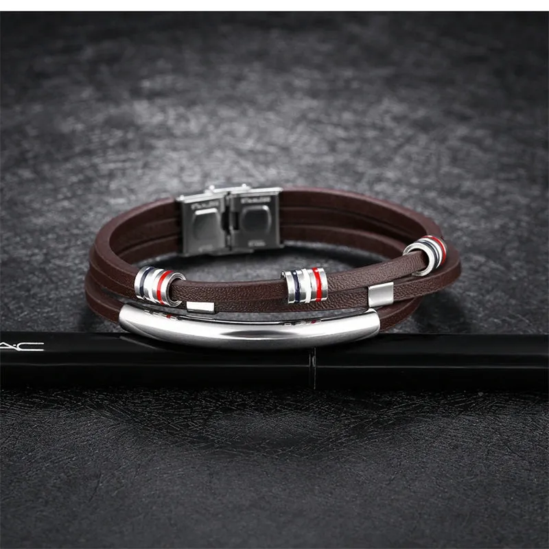 Bracelets Cowhide Bracelet Vintage Male Accessories