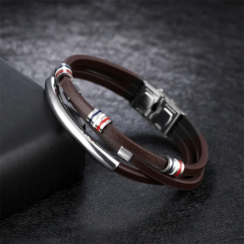 Bracelets Cowhide Bracelet Vintage Male Accessories