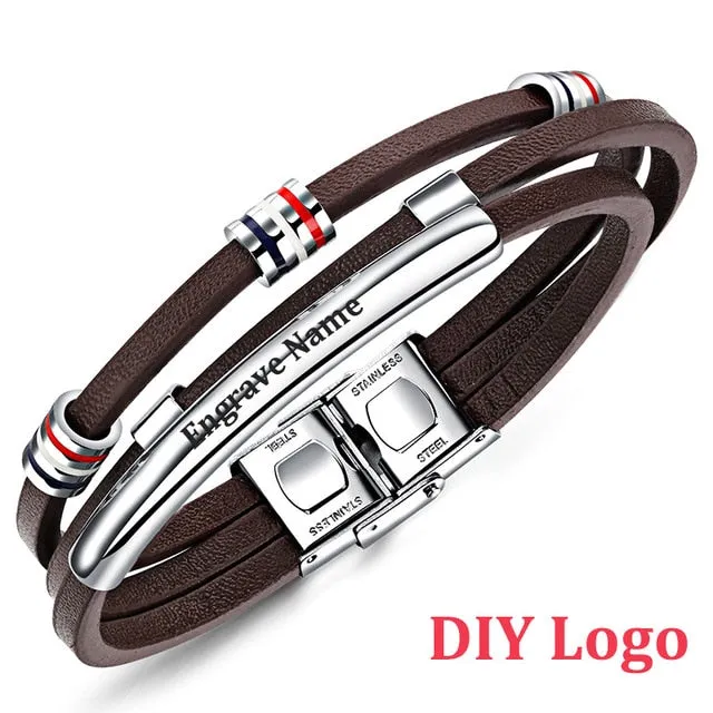 Bracelets Cowhide Bracelet Vintage Male Accessories