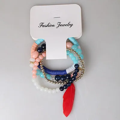 Bracelets For Women Special Offer Top Fashion Summer Style Pulseras High Quality Beads Drawing Process Bracelet Fashion