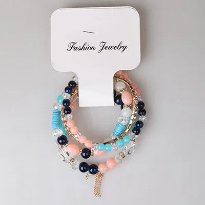 Bracelets For Women Special Offer Top Fashion Summer Style Pulseras High Quality Beads Drawing Process Bracelet Fashion