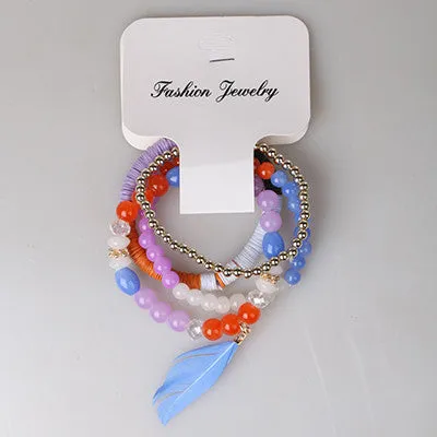 Bracelets For Women Special Offer Top Fashion Summer Style Pulseras High Quality Beads Drawing Process Bracelet Fashion