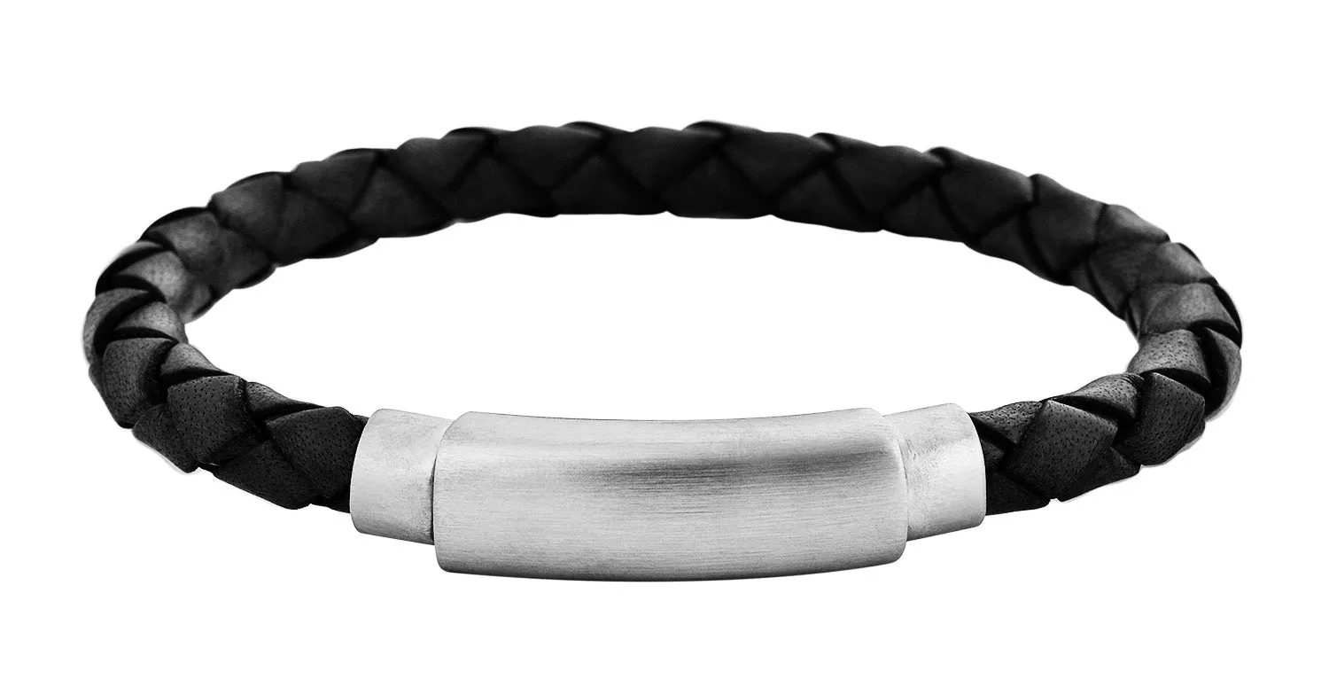 Braided Soft Leather Bracelet