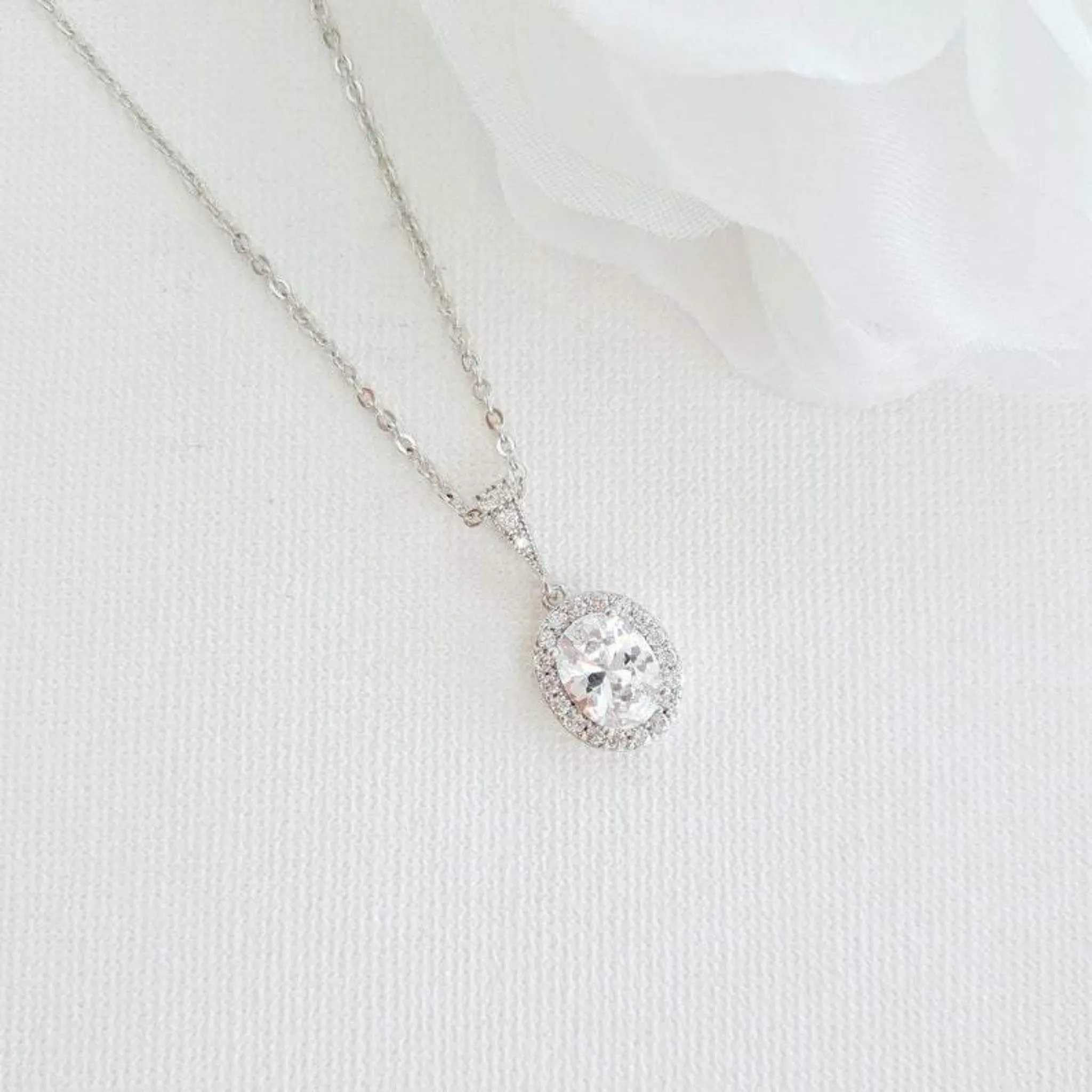 Bridesmaid Necklace and Earring Set-Emily