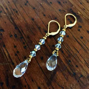 Briolette Column Earrings