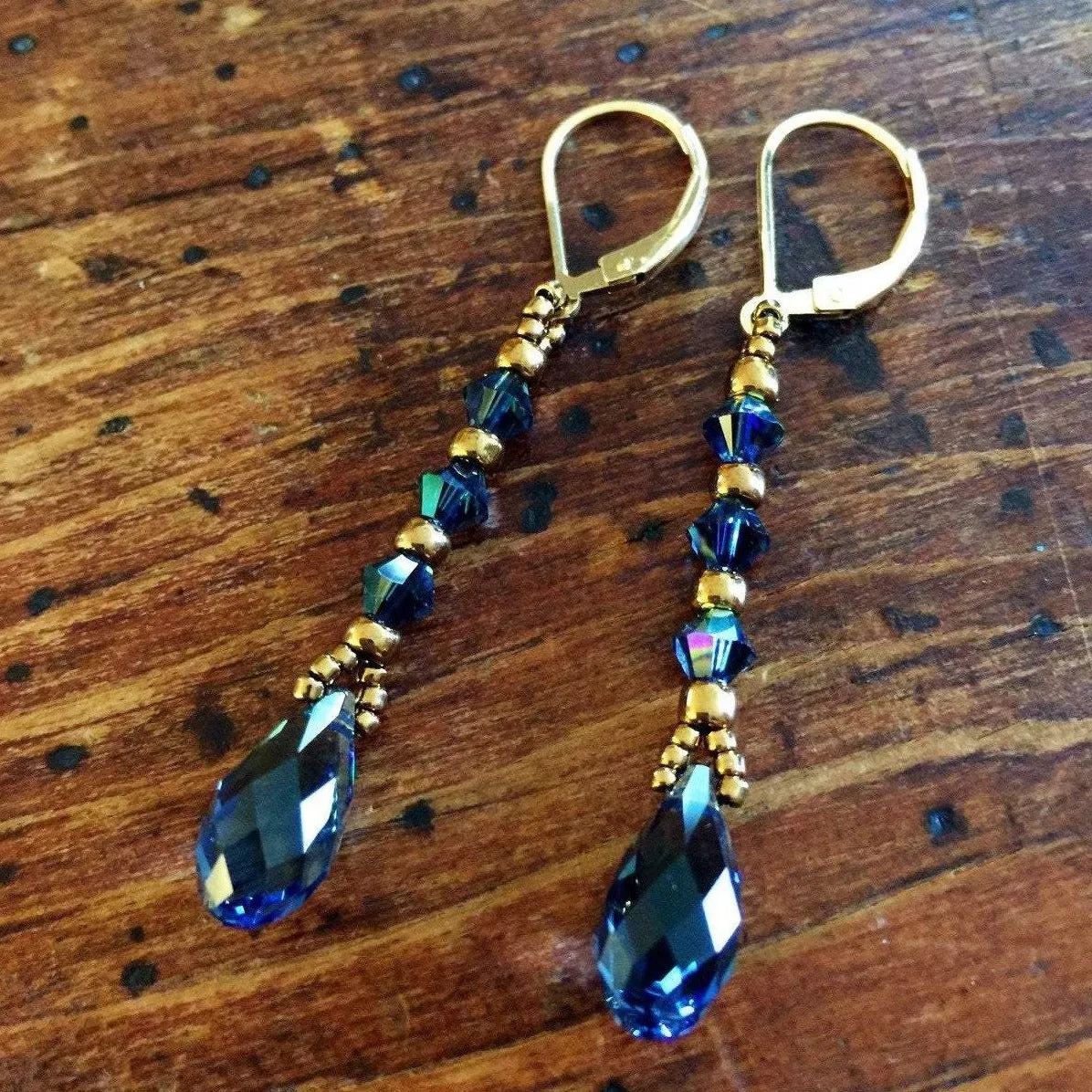 Briolette Column Earrings