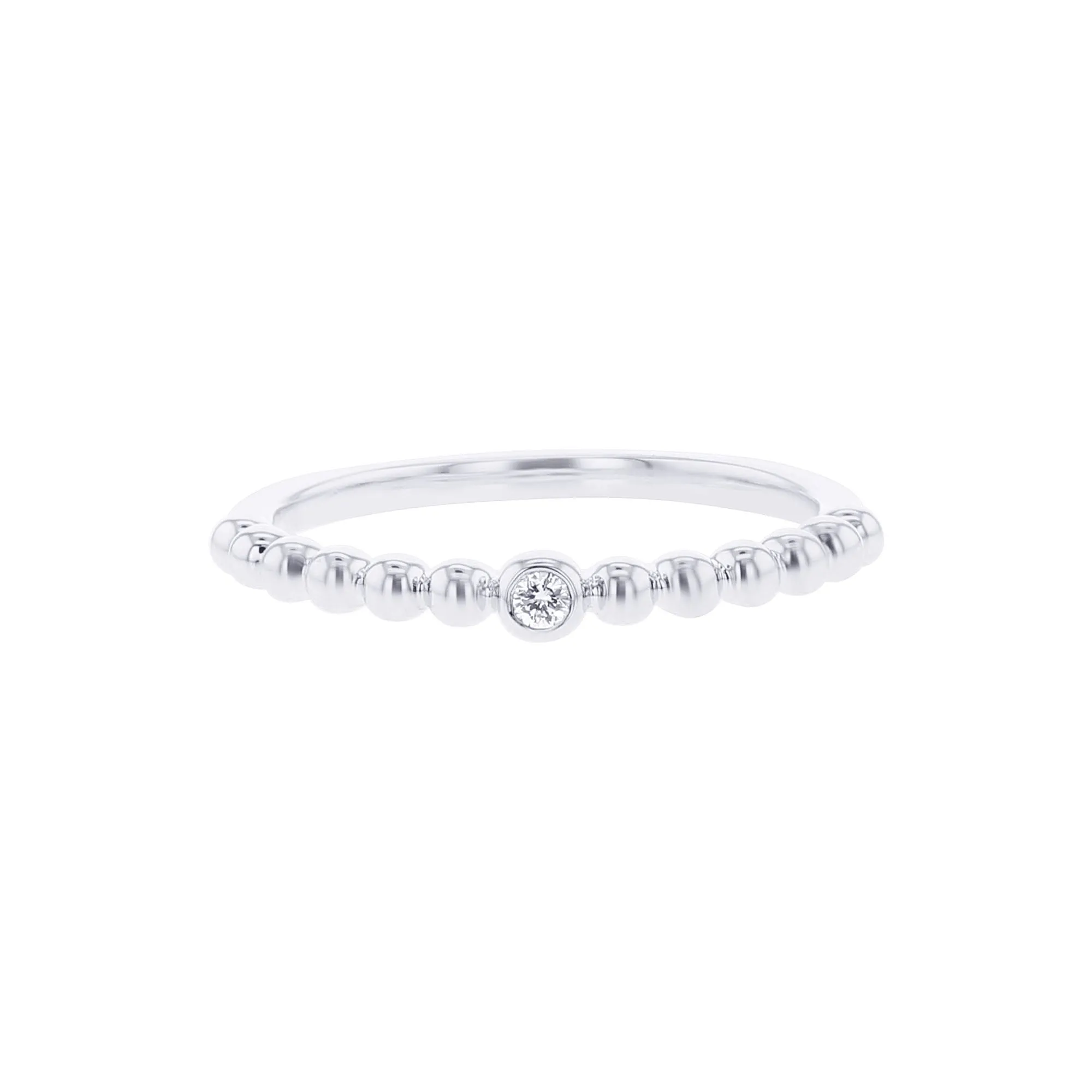 Bubble Bezel Diamond Ring