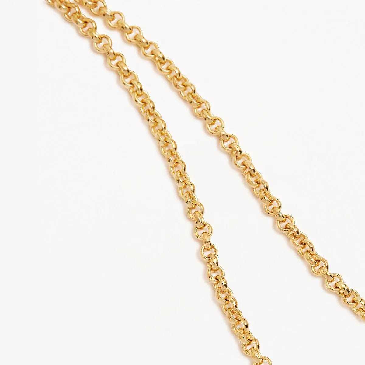 By Charlotte 19" 2mm Belcher Chain Necklace, Gold or Silver