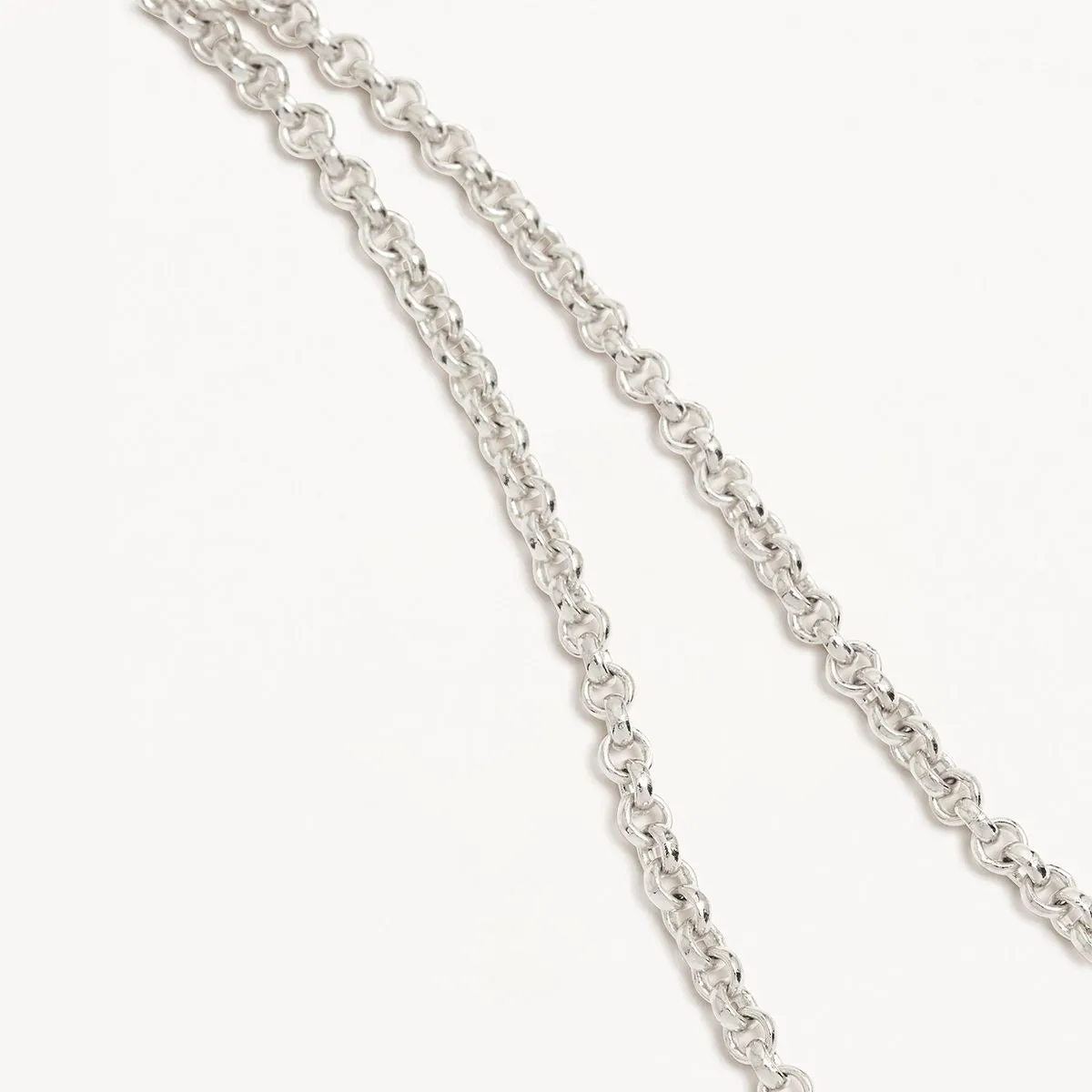 By Charlotte 19" 2mm Belcher Chain Necklace, Gold or Silver