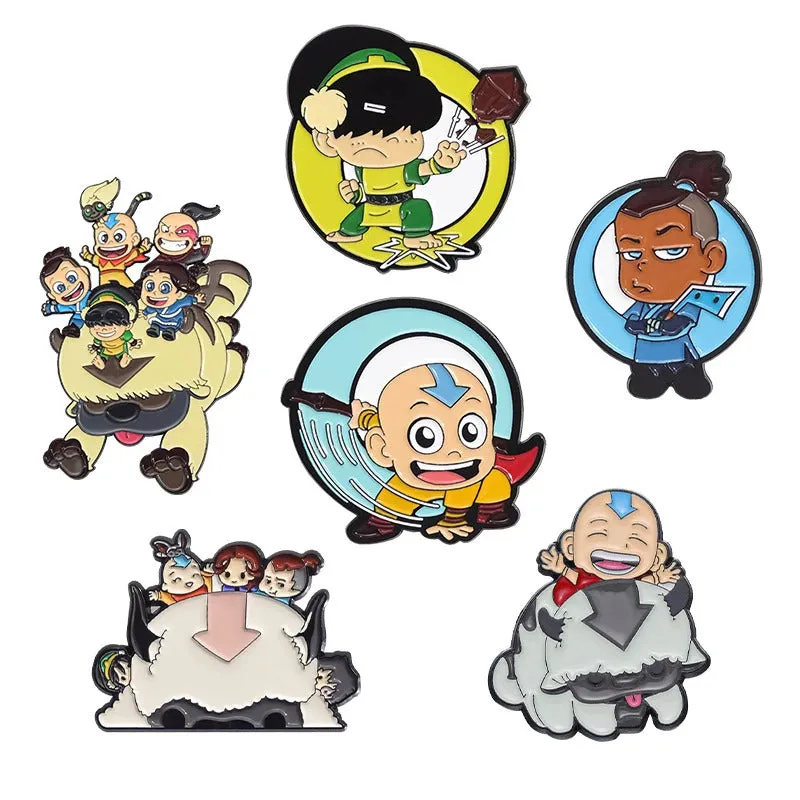 Cartoon Anime Characters Enamel Pins Custom Cute Little Monk Brooches Lapel Badges Funny Jewelry Gift for Friends